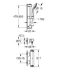 Термостатический смеситель для душа Grohe Grohtherm 2000 с душевым гарнитуром, хром (34195001) - фото, отзывы, цена