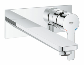 Внешняя часть смесителя для раковины Grohe Lineare New на 2 отверстия, настенный монтаж, хром (23444001) - фото, отзывы, цена
