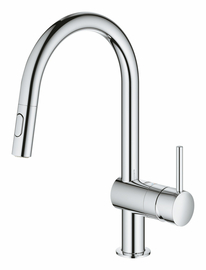 Смеситель для кухни Grohe Minta с выдвижным изливом, хром (32321002) - фото, отзывы, цена