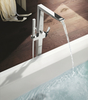Смеситель для ванны Grohe Allure Brilliant с ручным душем, напольный, хром (23119000) - фото, отзывы, цена