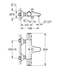 Смеситель термостатический для ванны Grohe Grohtherm 800 с регулируемым аэратором, хром (34576000) - фото, отзывы, цена