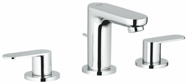 Смеситель для раковины Grohe Eurosmart Cosmopolitan на 3 отверстия с донным клапаном, хром (20187000) - фото, отзывы, цена