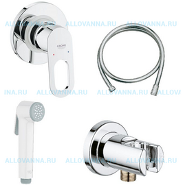 Гигиенический душ со смесителем Grohe BauLoop 124896 - фото, отзывы, цена