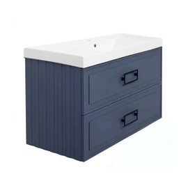 Тумба с раковиной La Fenice Cubo Blu Grigio TWIN синяя 80 - фото, отзывы, цена