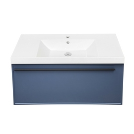 Тумба с раковиной La Fenice Elba Blu Grigio синяя 100 - фото, отзывы, цена