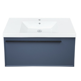 Тумба с раковиной La Fenice Elba Blu Grigio синяя 80 - фото, отзывы, цена