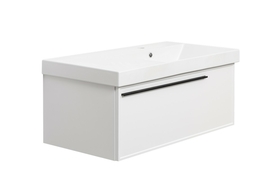 Тумба с раковиной La Fenice Elba Bianco правая белая 90 - фото, отзывы, цена
