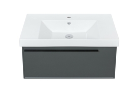 Тумба с раковиной La Fenice Elba Grigio TWIN серо-зелёная 80 - фото, отзывы, цена