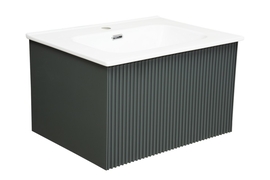Тумба с раковиной La Fenice Terra Grigio серо-зелёная 60 - фото, отзывы, цена
