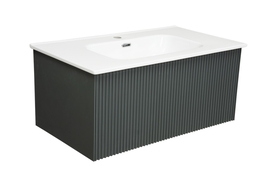 Тумба с раковиной La Fenice Terra Grigio серо-зелёная 80 - фото, отзывы, цена