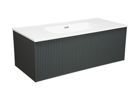 Тумба с раковиной La Fenice Terra Grigio серо-зелёная 100 - фото, отзывы, цена
