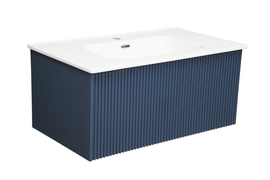 Тумба с раковиной La Fenice Terra Blu Grigio синяя 80 - фото, отзывы, цена