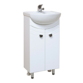 Тумба Onika Манго 40 с раковиной Sanita Манго 40, напольная, белая - фото, отзывы, цена