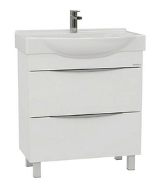 Тумба Onika Навиа 65 с раковиной Santek Беверли 65, напольная, белая - фото, отзывы, цена