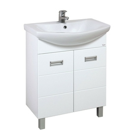 Тумба Onika Балтика 70 с раковиной Santek Балтика 70, напольная, белая - фото, отзывы, цена