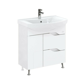 Тумба Onika Веронэлла 75 с раковиной Kirovit Стиль 75, напольная, белая - фото, отзывы, цена