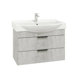 Тумба Onika Девис 80 с раковиной Santek Беверли 80, подвесная, бетон чикаго - фото, отзывы, цена