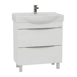 Тумба Onika Навиа 80 с раковиной Santek Беверли 80, напольная, белая - фото, отзывы, цена