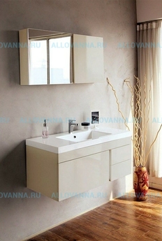 Комплект мебели BelBagno Luce 1000, Tortora Lucido - фото, отзывы, цена