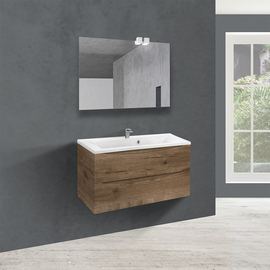 Тумба с раковиной Vincea Mia 900 подвесная, цвет V.Oak - фото, отзывы, цена