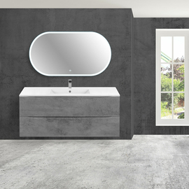 Тумба с раковиной Vincea Mia 1200 подвесная, цвет Beton - фото, отзывы, цена