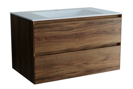 Тумба с раковиной Vincea Luka 800 подвесная, цвет С.Oak, раковина белая - фото, отзывы, цена