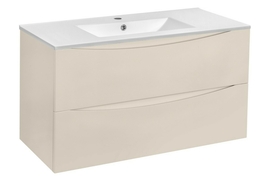 Тумба с раковиной Vincea Mia 1000 подвесная, цвет M.Beige Soft-touch - фото, отзывы, цена