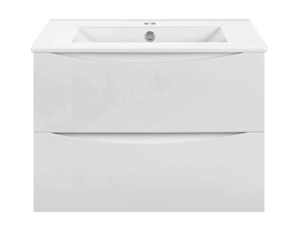 Тумба с раковиной Vincea Mia Slim 600 подвесная, цвет G.White - фото, отзывы, цена