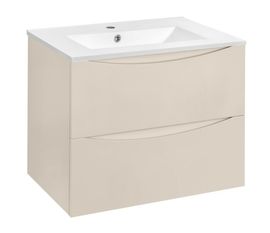 Тумба с раковиной Vincea Mia Slim 600 подвесная, цвет M.Beige Soft-touch - фото, отзывы, цена