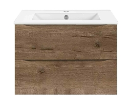Тумба с раковиной Vincea Mia Slim 600 подвесная, цвет V.Oak - фото, отзывы, цена