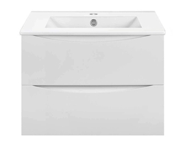 Тумба с раковиной Vincea Mia Slim 700 подвесная, цвет G.White - фото, отзывы, цена