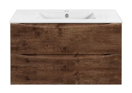 Тумба с раковиной Vincea Mia Slim 900 подвесная, цвет R.Wood - фото, отзывы, цена