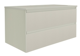 Тумба с раковиной Vincea Welle 1000 подвесная, цвет M.Beige Soft-touch, раковина цвет жасмин - фото, отзывы, цена