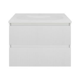 Тумба с раковиной Vincea Welle 600 подвесная, цвет M.White Soft-touch, раковина белая - фото, отзывы, цена