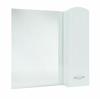 Зеркальный шкаф Bellezza Амелия-70, белый, правый - фото, отзывы, цена