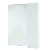 Зеркальный шкаф Пегас-60, белый, правый - фото, отзывы, цена