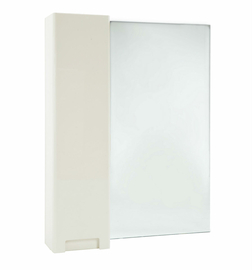 Зеркальный шкаф Bellezza Пегас-90, бежевый, левый - фото, отзывы, цена