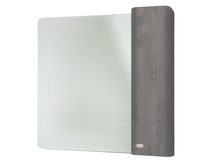 Зеркальный шкаф Олимпия-60, серый (пленка ПВХ), правый - фото, отзывы, цена