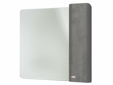 Зеркальный шкаф Bellezza Олимпия-60, серый (пленка ПВХ), правый - фото, отзывы, цена