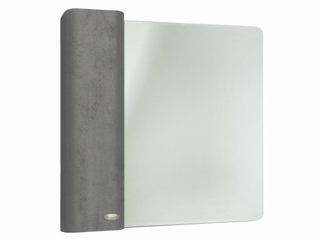 Зеркальный шкаф Bellezza Олимпия-60, серый (пленка ПВХ), левый - фото, отзывы, цена