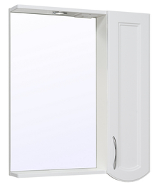 Зеркальный шкаф Runo Неаполь 65 правый, белый - фото, отзывы, цена