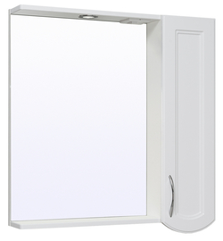 Зеркальный шкаф Runo Неаполь 75 правый, белый - фото, отзывы, цена