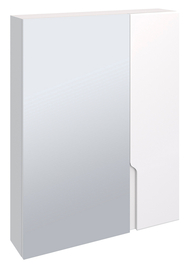 Зеркальный шкаф Runo Стокгольм 60, белый - фото, отзывы, цена