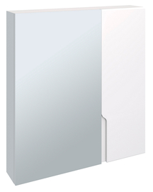 Зеркальный шкаф Runo Стокгольм 70, белый - фото, отзывы, цена