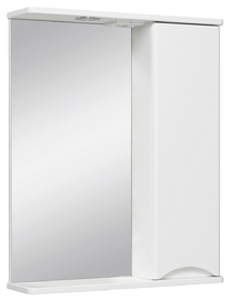 Зеркальный шкаф Runo Афина 80 правый, белый - фото, отзывы, цена