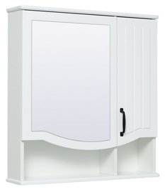 Зеркальный шкаф Runo Марсель 65, белый - фото, отзывы, цена