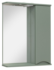 Зеркальный шкаф Runo Афина 60 правый, цемент - фото, отзывы, цена