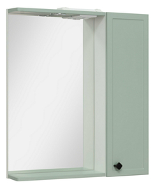 Зеркальный шкаф Runo Римини 65 правый, мята - фото, отзывы, цена