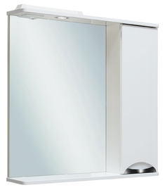 Зеркальный шкаф Runo Барселона 75 правый, белый - фото, отзывы, цена