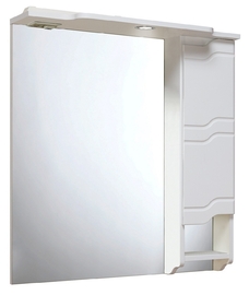 Зеркальный шкаф Runo Стиль 75 правый, белый - фото, отзывы, цена